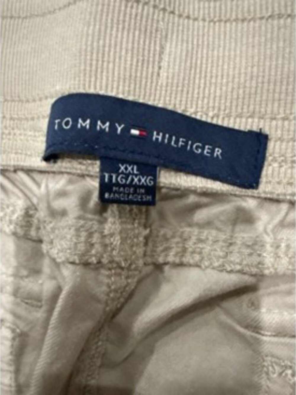 Tommy Hilfiger Women's XXL Soft Cargo Capri Pants Khaki Tan Drawstring NWT - Picture 2 of 5